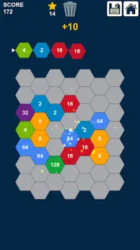 2048 Slide n Merge Hexagons - Hexa Merge Puzzle Screen Shot 2