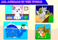 Paw Kids Animals World Jigsaw Puzzles - Little Bee Screen Shot 1
