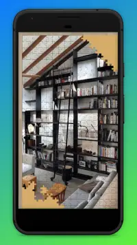Bookcase Jigsaw Puzzles - Unique Puzzle Game Screen Shot 0