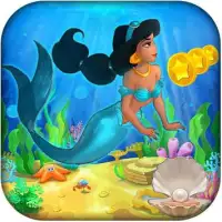arabian Princess mermaid jasmine at sea game Screen Shot 0