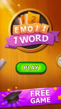 2 Emoji 1 Word - Guess Emoji Word Games Puzzle Screen Shot 2