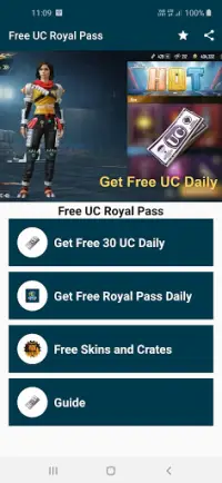 Free UC® And Royal Pass Unlimited All Season Screen Shot 0