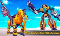 Flying Elephant Robot Car Game - Car Robot War Screen Shot 5
