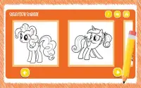 Cute Litle Pony Beautiful - Coloring Book Screen Shot 1