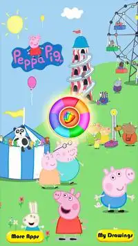 coloring pepp pig game Screen Shot 0