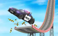 Police Mega Ramp - Car Stunts Games Screen Shot 1