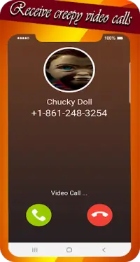 scary doll video call and chat simulator Screen Shot 4