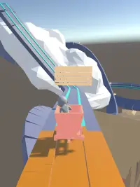 Stickman roller coaster 3D Screen Shot 5