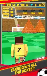 Atire Goal - Pixel Futebol Screen Shot 1