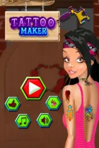 Xmas Tattoo Maker Shop Design Screen Shot 0