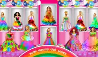 Rainbow Doll Cake Bakkerij Game - DIY Koken Kinde Screen Shot 6