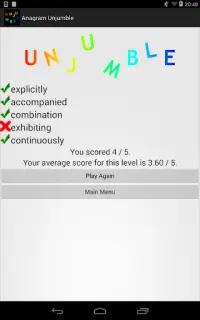 Anagram Unjumble Screen Shot 8