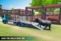 Angry Bull Transport Truck: Animal Cargo Games Screen Shot 0