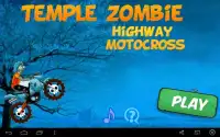 Temple Zombie Highway Motocros Screen Shot 4