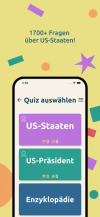 US-Bundesstaaten & Präsidenten Quiz - Ausgabe 2021 Screen Shot 4