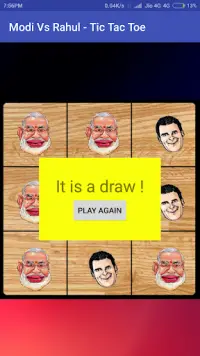 Modi Vs Rahul - Tic Tac Toe Screen Shot 1