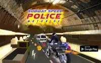 Subway Speed Police Moto Bike Screen Shot 5