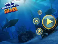 Vida do Grande Tubarão Branco: Simulação Megalodon Screen Shot 15