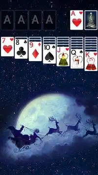 Solitaire Christmas Eve Theme Screen Shot 0