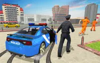Drive Police Car Gangsters Chase : 2021 Free Games Screen Shot 1