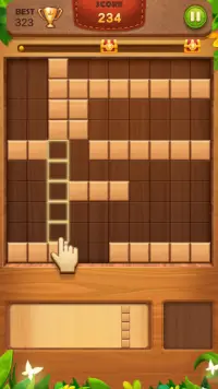 Block Puzzle - ทดสอบการฝึกสมองเกมอัญมณีไม้ Screen Shot 2