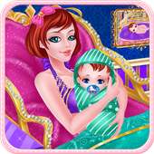 الأميرة ألعاب الولادة للفتيات