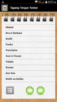 Tagalog Tongue Twisters Screen Shot 1