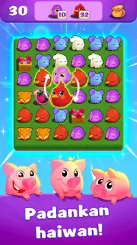 Link Pets: permainan teka-teki dengan haiwan zoo Screen Shot 2