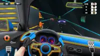 Futuristik Neon Car Traffic Racer Screen Shot 6