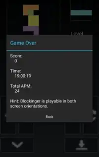 Blockinger - Tetris game Screen Shot 1