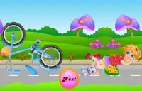 Sana Bicycle Ride - Girl Games Screen Shot 0