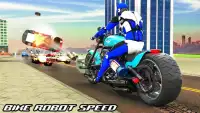 Police Bike Robot Shooter: Moto Racing Simulator Screen Shot 0
