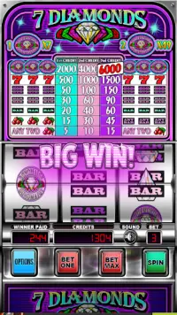 Seven Diamonds Deluxe Slot Machine Screen Shot 0