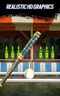 Knockdown Bottles Smash:Baseball hit & knock out 3 Screen Shot 1