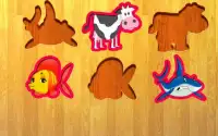 Dzieci zwierząt puzzle Screen Shot 2