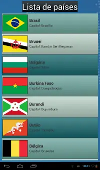 Capitais dos Países Quiz Screen Shot 11