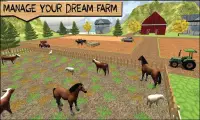 Farm Tractor Sim - Forage Farming Games Screen Shot 1