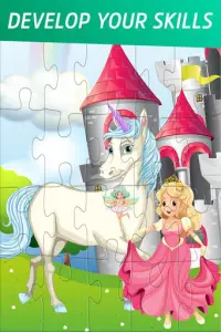 Unicorn Puzzle - Kids Puzzle Game Screen Shot 2