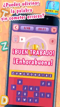 Hangman Game in Spanish Screen Shot 2