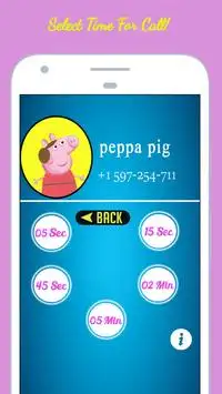 Phone Call Simulator For Pepa pig Screen Shot 3