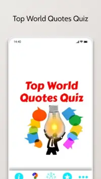Top World Quotes Quiz Screen Shot 0