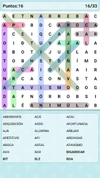 Word Search Games in Spanish Screen Shot 4