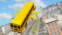 Flying School Bus simulator Screen Shot 5