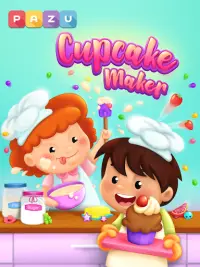 Cupcakes cozinhar e assar jogos para crianças Screen Shot 4