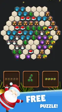 Christmas Block Hexa Puzzle: Drop classic hexagon Screen Shot 0