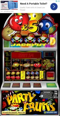 Party Fruits Classic UK Slot Machine Screen Shot 3