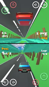 Two Player Racing - Speed Duel Screen Shot 2