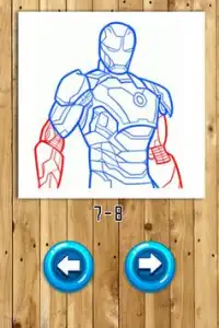 how to draw SuperHeroes characters step by step Screen Shot 5