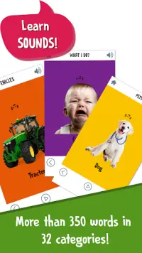 First Words Baby Games: Toddler Learning Games Screen Shot 2