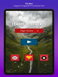 League of Legends Trivia Quiz Screen Shot 0